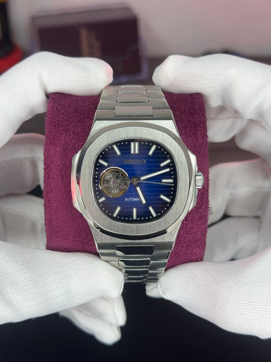 Nautiko Blue Dark (Open Heart) Mod Watch