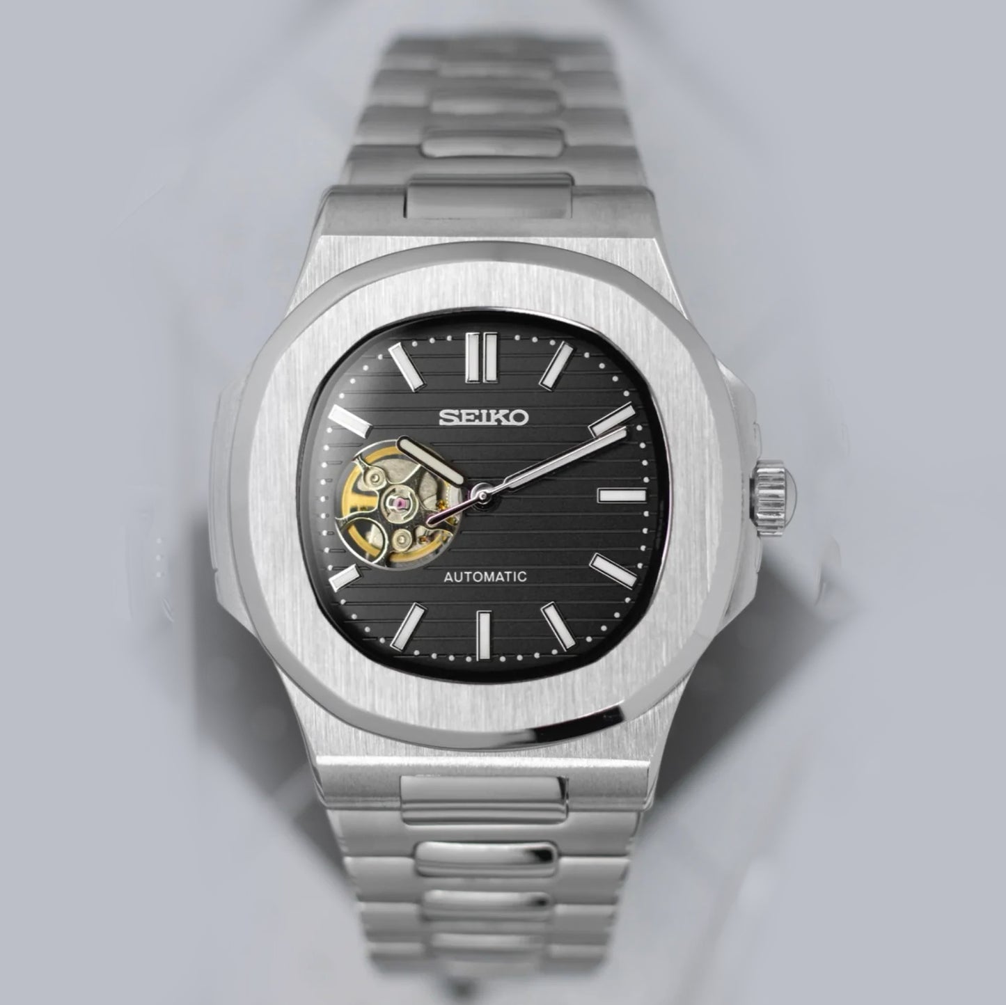 Nautiko Black (Open Heart) Mod Watch