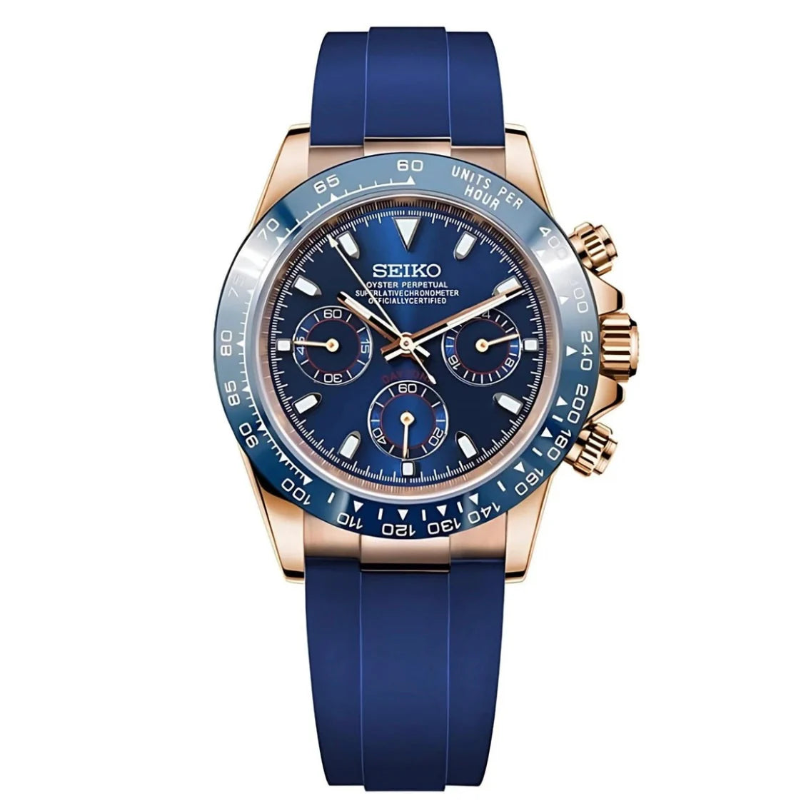 Seitona Rose Gold - Navy Blue