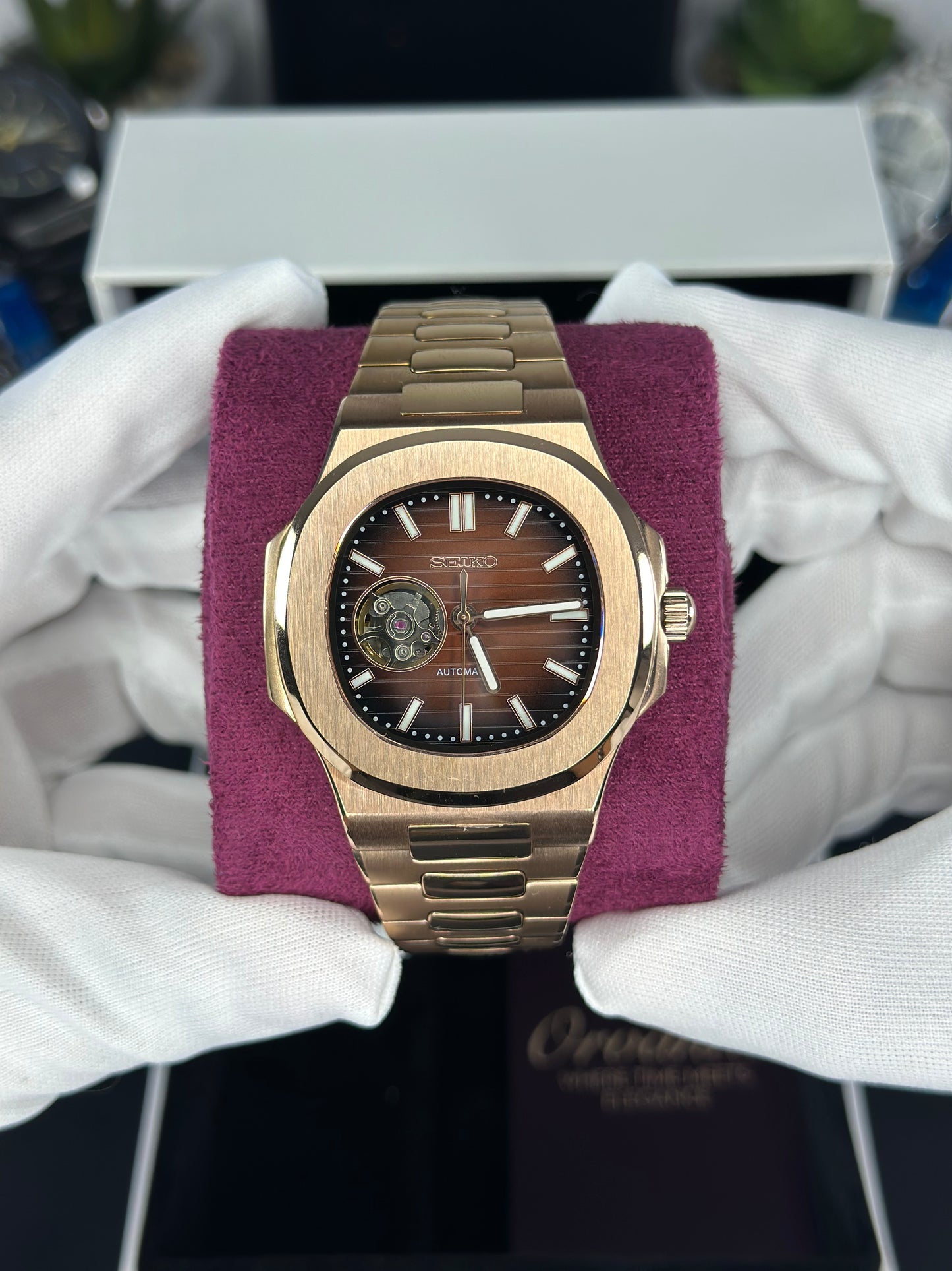 Nautiko Chocolate Dial (Open Heart) Mod Watch