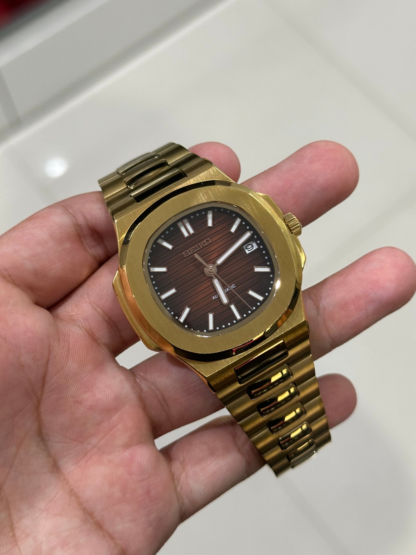 Nautiko Gold - Chocolate Dial Mod Watch