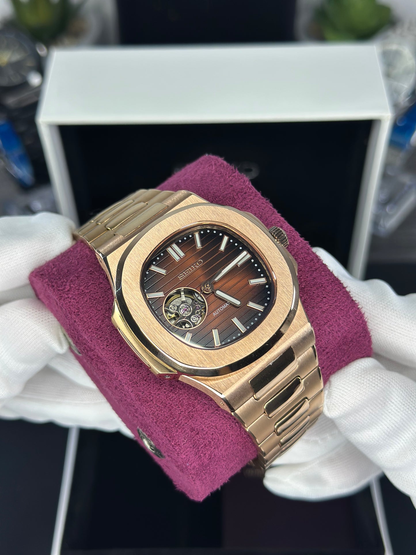 Nautiko Chocolate Dial (Open Heart) Mod Watch