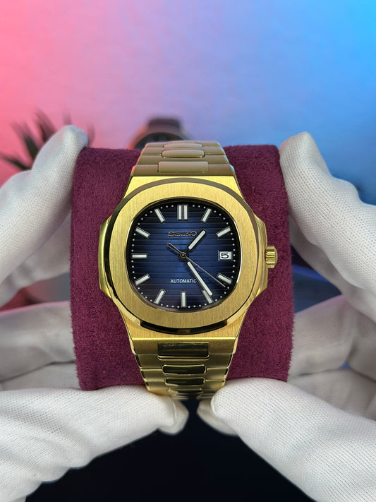 Nautiko Gold - Blue Dial Mod Watch