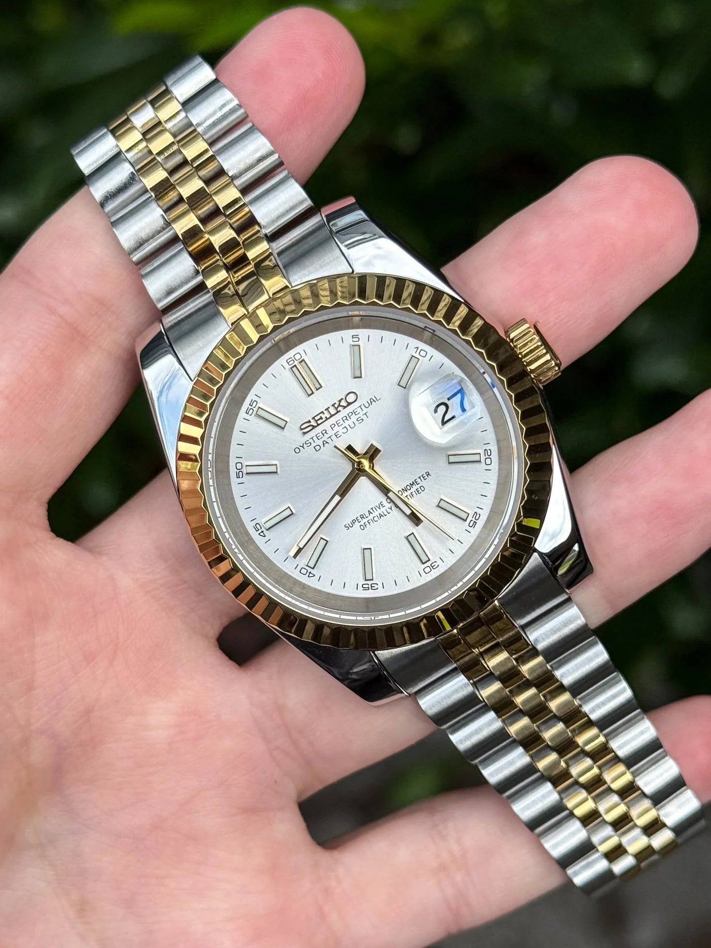 DateJust - Two Tones White dial