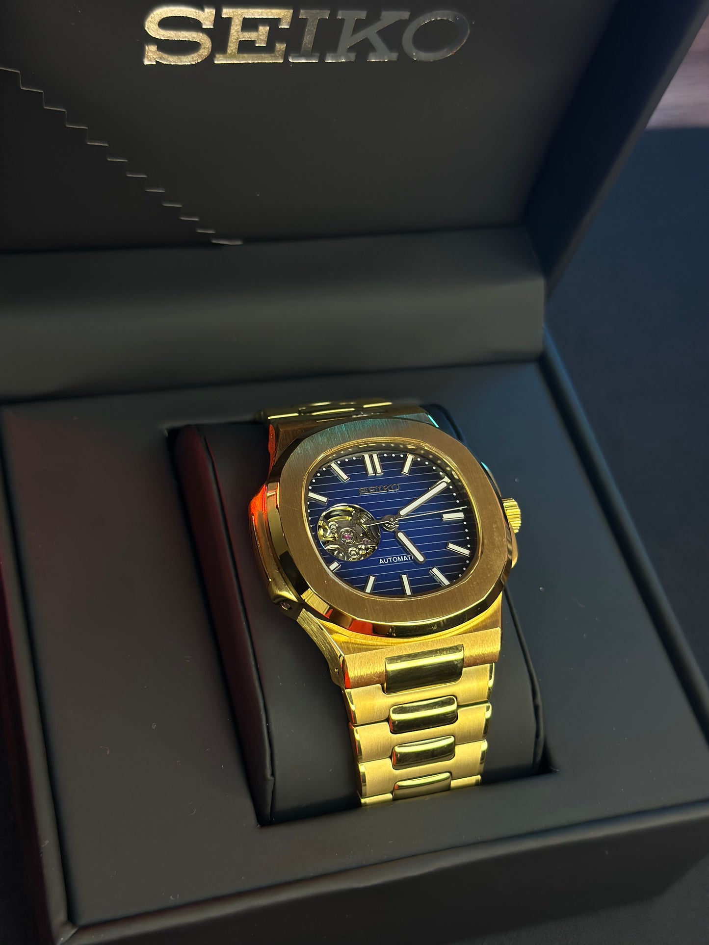 Nautiko CHOCOLATE DIAL (Open Heart) Mod Watch