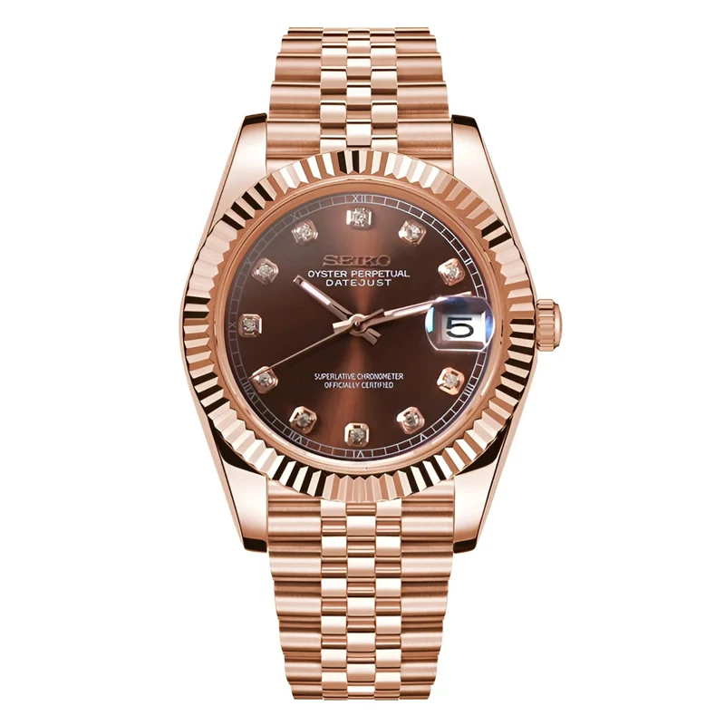 Datejust Chocolate Crystals | Rose Gold