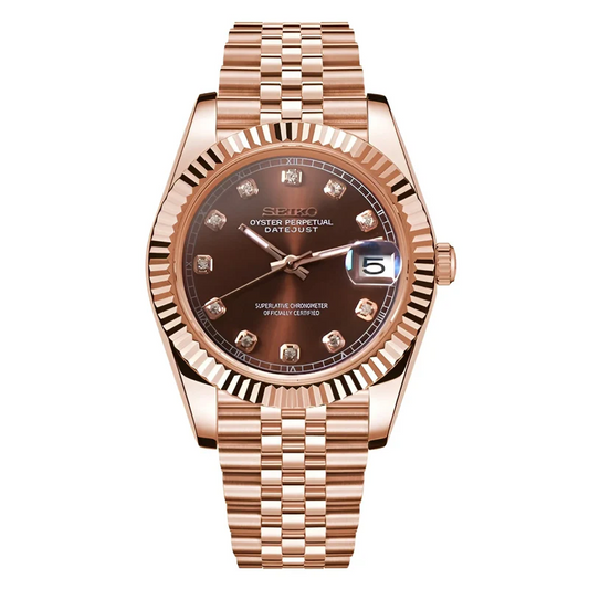 Datejust Chocolate Crystals | Rose Gold