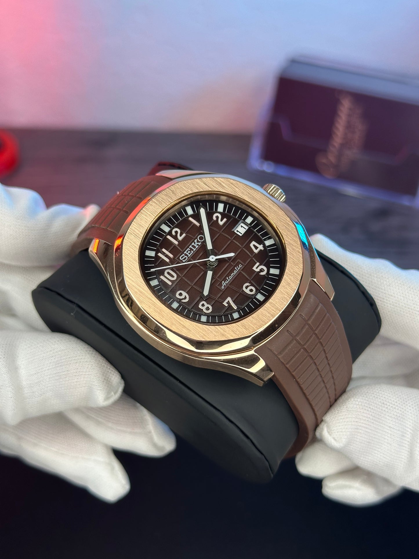 Seikonaut - Gold Rose Chocolate Dial